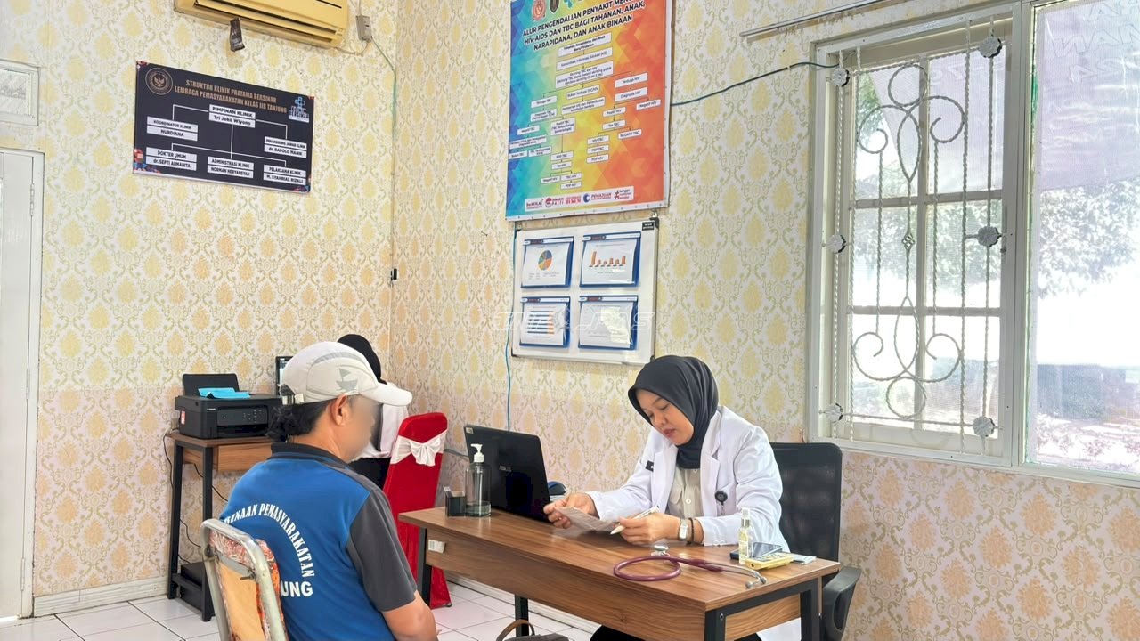 Klinik Bersinar Layani Pemeriksaan Rutin Warga Binaan Lapas Tanjung