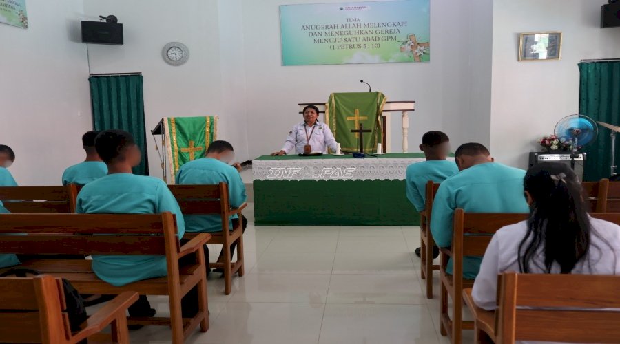 LPKA Ambon bersama Kemenag Kota Ambono Perkuat Karakter Anak Binaan lewat Pembinaan Kepribadian 