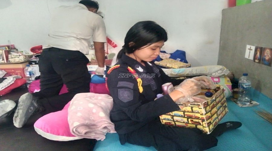 Jaga Stabilitas Kamtib. Lapas Perempuan Ambon Razia Kamar Hunian Warga Binaan