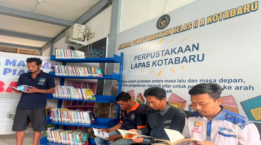 Optimalisasi Pojok Baca, Lapas Kotabaru Dorong Warga Binaan Tingkatkan Literasi