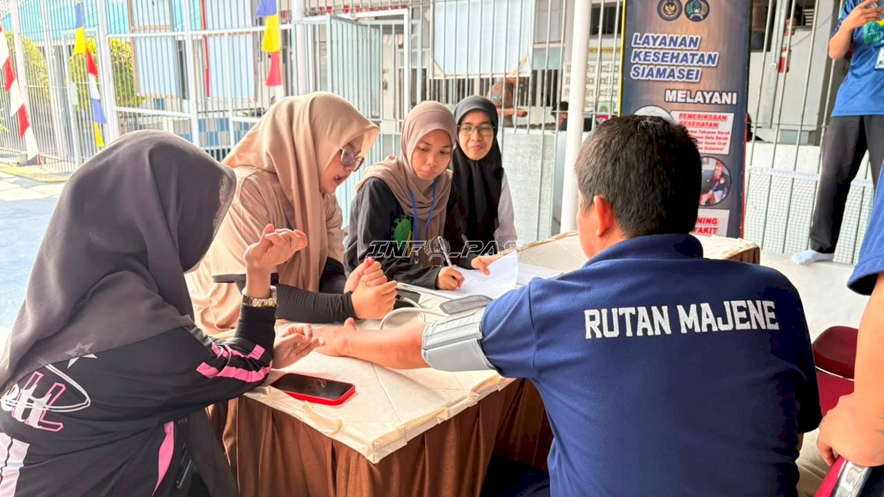 Rutan Majene Pantau Kesehatan Warga Binaan lewat Layanan Siamasei 