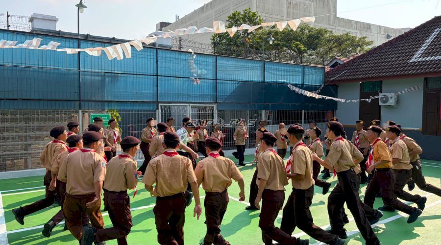 LPKA Pangkalpinang Tingkatkan Kedisiplinan dan Kebersamaan Anak Binaan lewat Latihan Pramuka