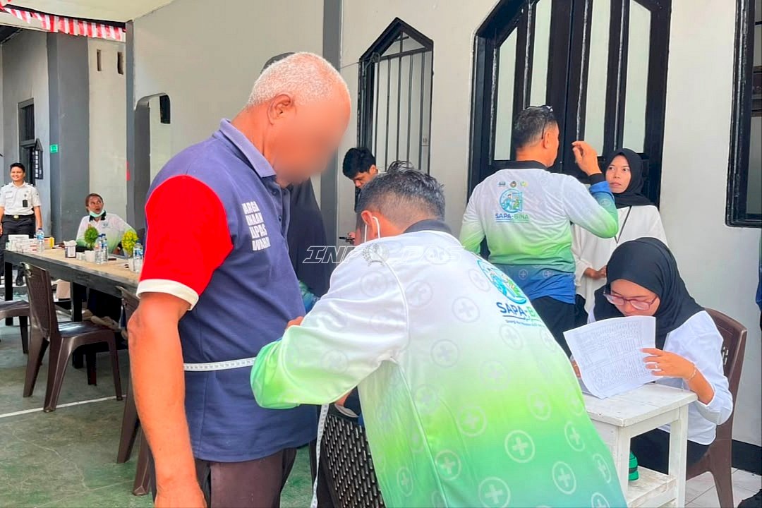 Lapas Wahai Gandeng Puskesmas Perawatan Wahai Gelar Pemeriksaan Kesehatan SAPA-BINA
