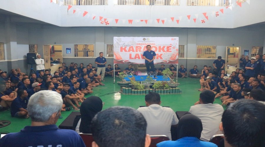 Suara Merdu dan Penuh Gelak Tawa Warnai Grand Final Karaoke dan Lawak Beregu di Lapas Pemuda Madiun