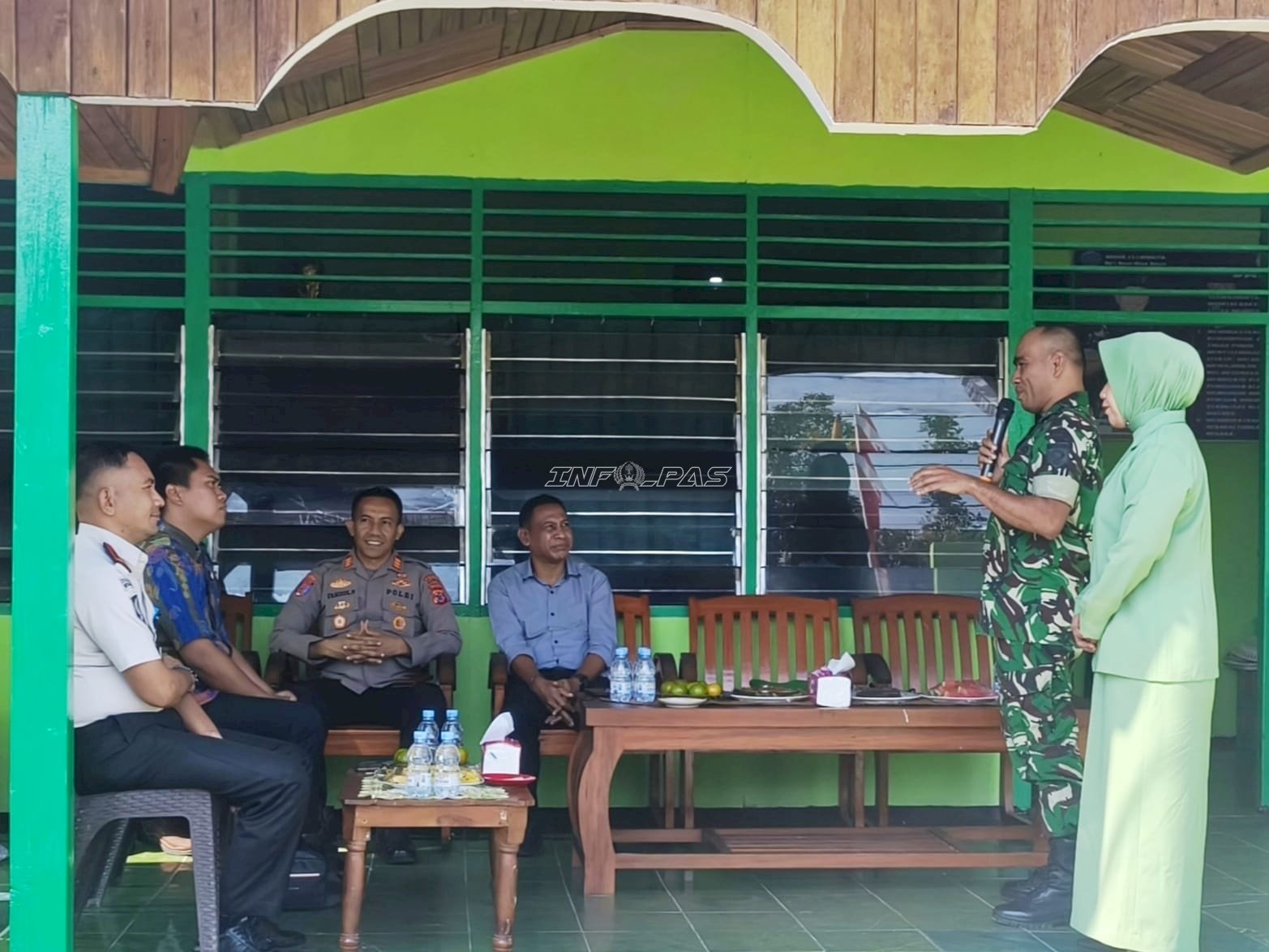 Perkuat Sinergi Kamtib, Lapas Wahai Sambut Danramil 1502-05