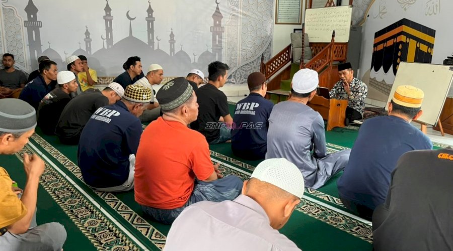 Perkuat Keimanan, Warga Binaan Rutan Kandangan Ikuti Kajian Tauhid