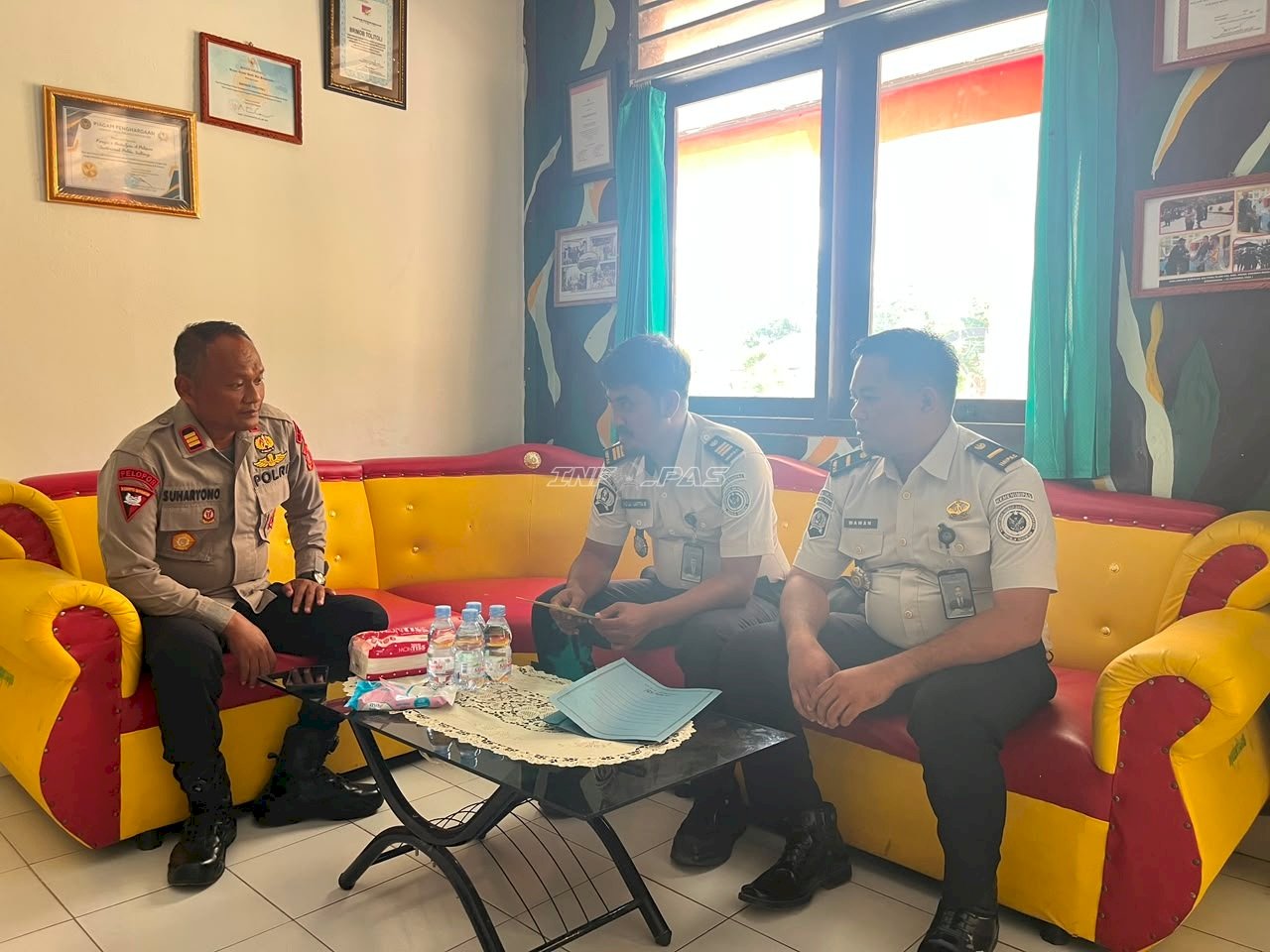 Perkuat Kesiapsiagaan Pengamanan, Lapas Tolitoli Koordinasi dengan Brimob