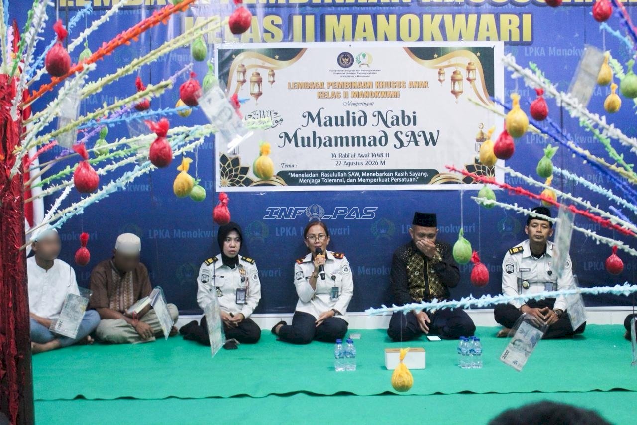 Maulid Nabi, LPKA Manokwari Ajak Anak Binaan Teladani Akhlak Rasulullah