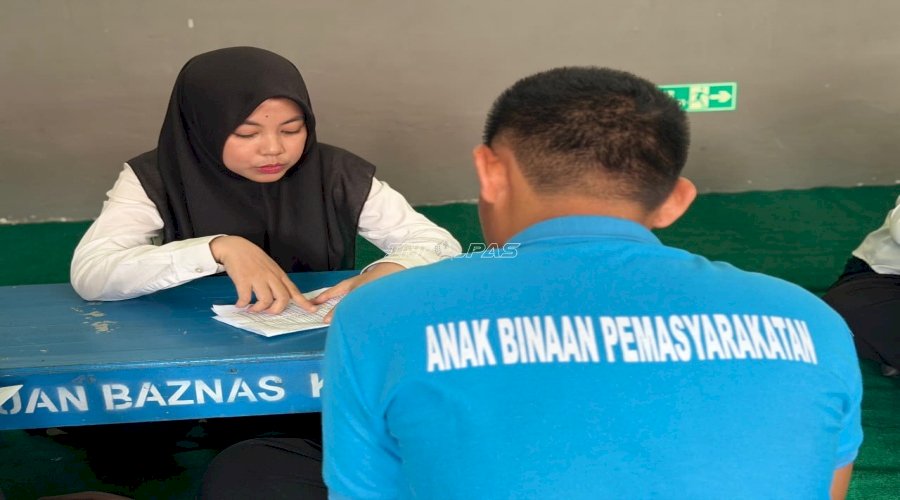 LPKA Palangka Raya Libatkan Peserta Magang dalam Kegiatan Mengajar bagi Anak Binaan 