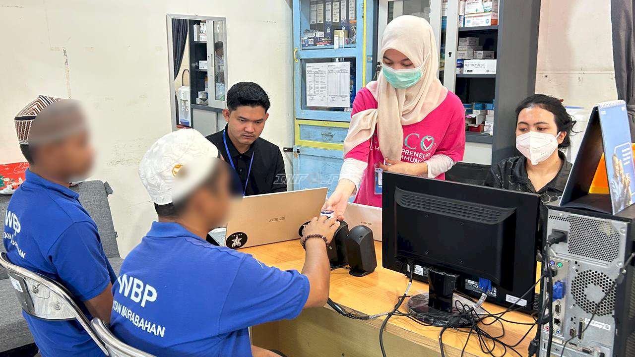Rutan Marabahan Gandeng Puskesmas, Periksa Rutin Warga Binaan