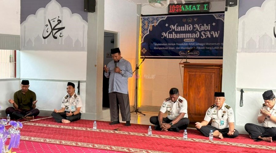 Teladani Akhlak Rasulullah, Rutan Majene Gelar Peringatan Maulid Nabi Muhammad saw. 