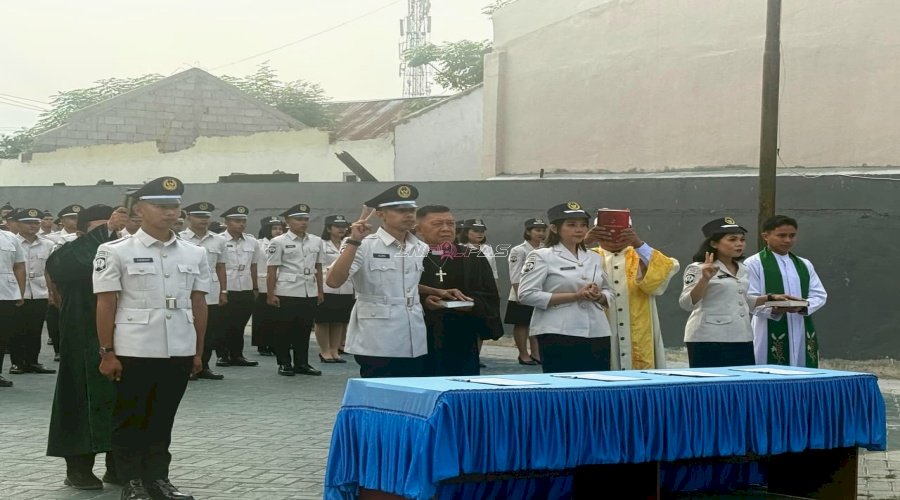 Lantik 72 ASN, Kakanwil Ditjenpas Sulteng Teguhkan Budaya Kerja PRIMA