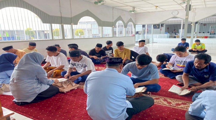 Bersinergi dalam Pembinaan, Rutan Majene Evaluasi Pembelajaran Huruf Hijaiyah bagi Warga Binaan
