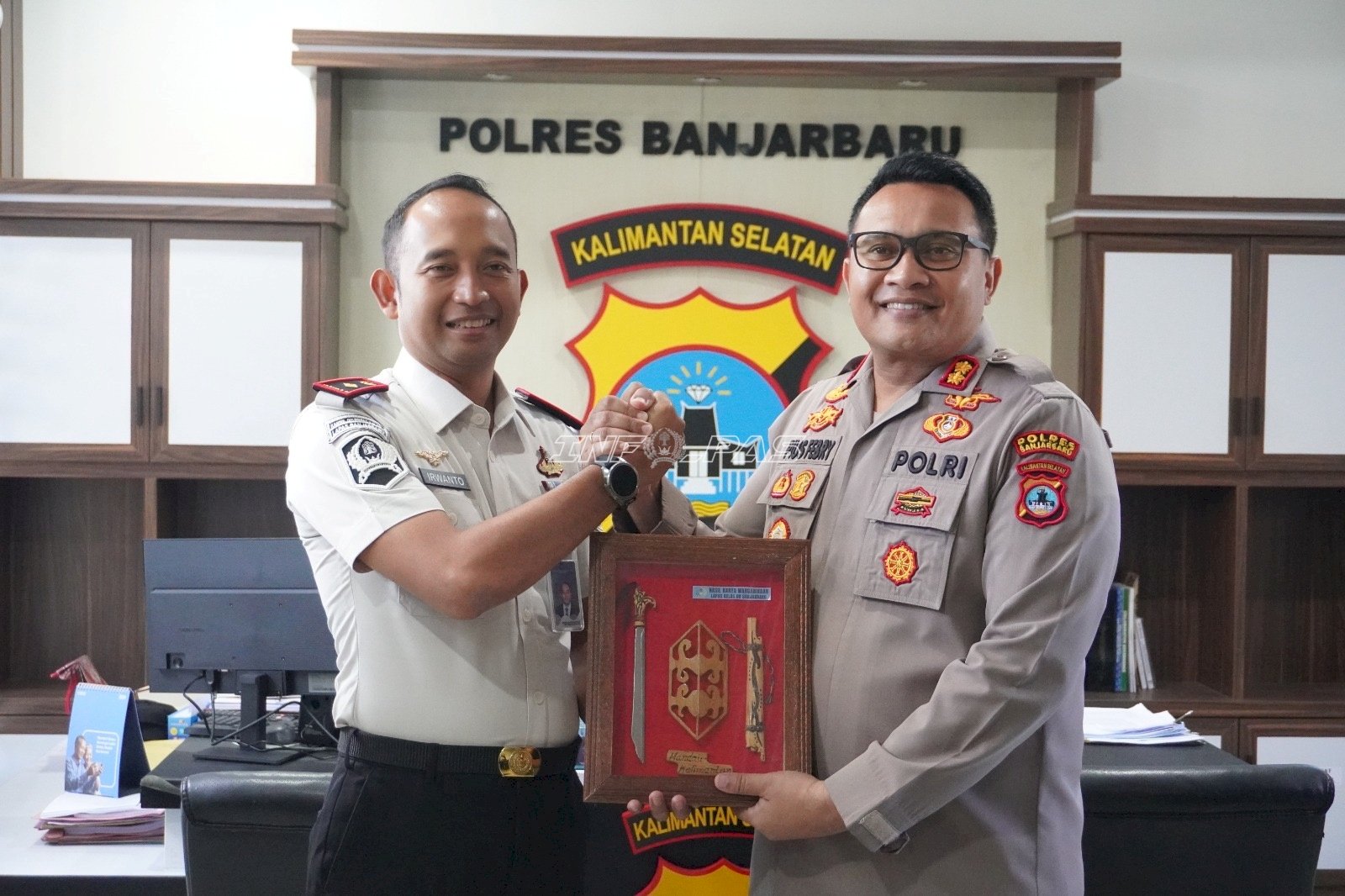 Perkuat Sinergi Keamanan, Kalapas Banjarbaru Sambangi Polres Banjarbaru