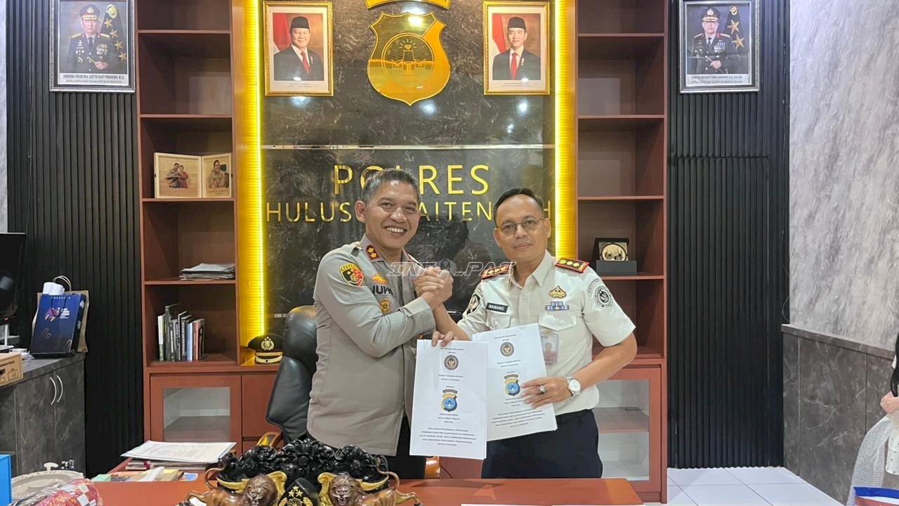 Perkuat Keamanan dan P4GN, Rutan Barabai Teken PKS Bersama Polres HST
