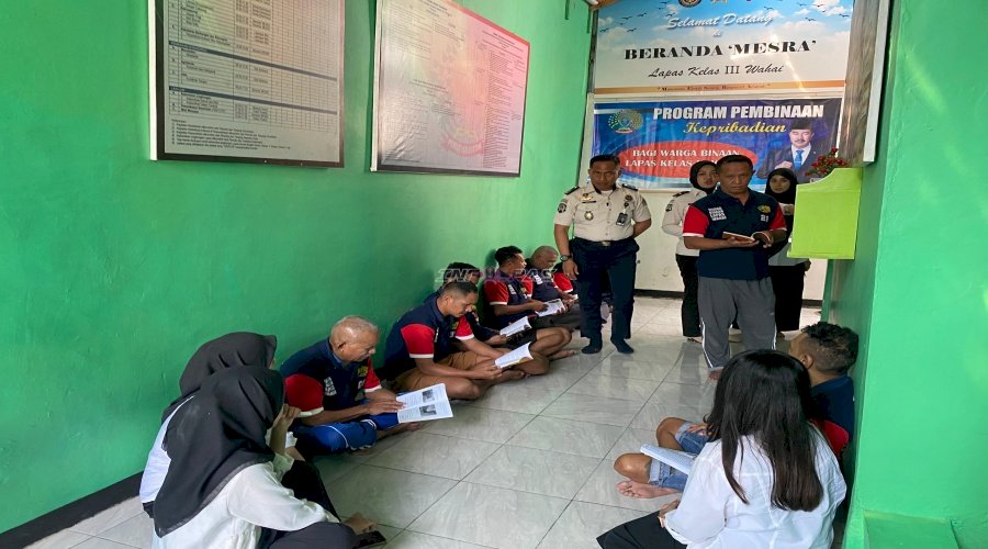 Lapas Wahai dan Peserta MagangHub Kemenaker Dorong Budaya Literasi bagi Warga Binaan