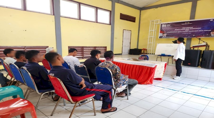 Warga Binaan Lapas Tual Semangat Ikuti Kegiatan Belajar bersama SKB Maluku Tenggara