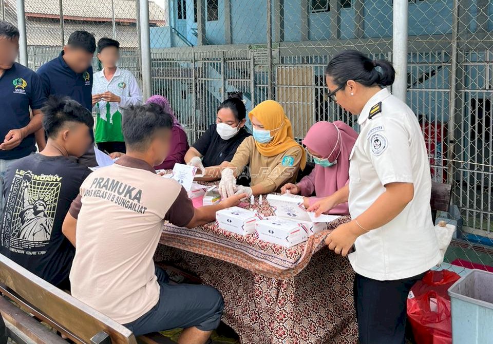 Lapas Sungailiat Skrining HIV dan Sifilis bagi 81 Warga Binaan