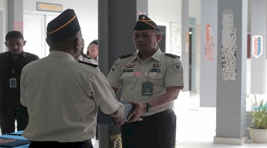 Sertijab Karutan Bintuni, Kanwil Ditjenpas Papua Barat Perkuat Kesinambungan Layanan dan Sinergi