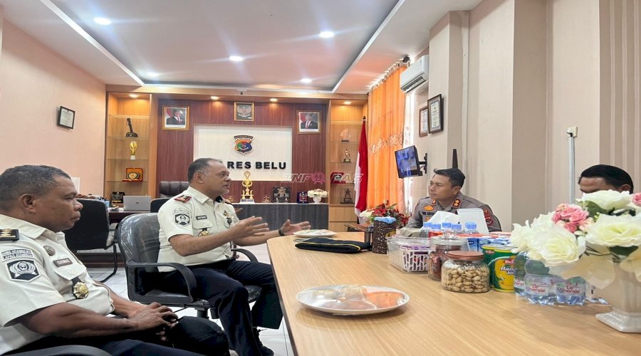 Kalapas Atambua Audiensi ke Polres Belu, Perkuat Sinergi Hukum dan Penertiban Aset Negara