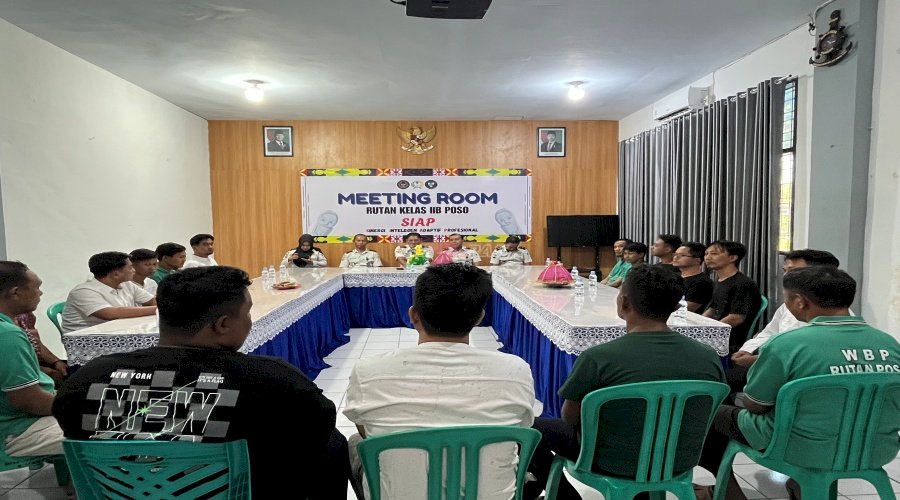 Perkuat Layanan Pemasyarakatan, Bapas Luwuk Lakukan Monitoring dan Evaluasi Pos Bapas di Rutan Poso