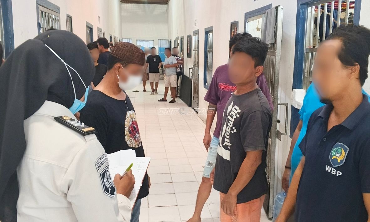 Dua Kali Sehari, Petugas Lapas Pangkalpinang Pantau Kesehatan Warga Binaan