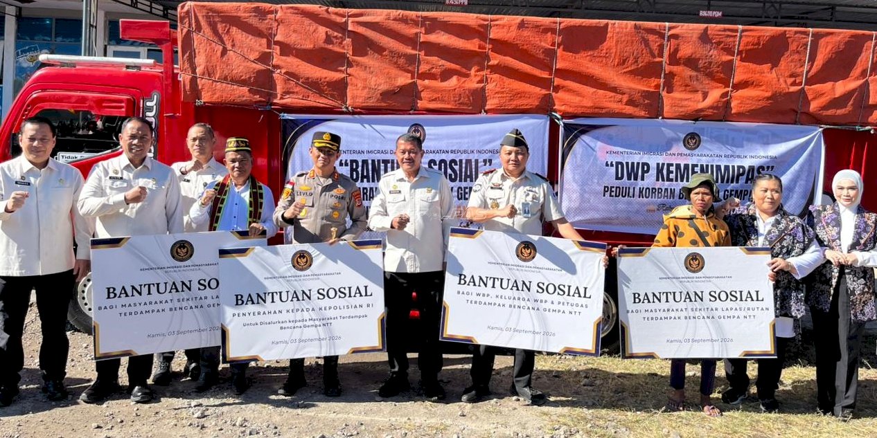Kemenimipas Salurkan Bantuan bagi Masyarakat Terdampak Gempa Flores, Dirjenpas Tinjau Kondisi Rutan Ruteng