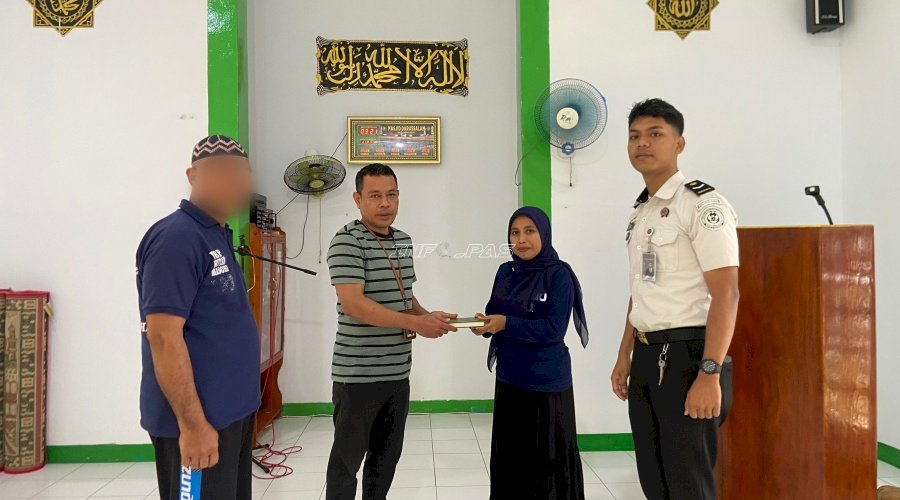 Rutan Masohi Terima Bantuan Al-Qur’an dan Kemenag Kab. Maluku Tengah