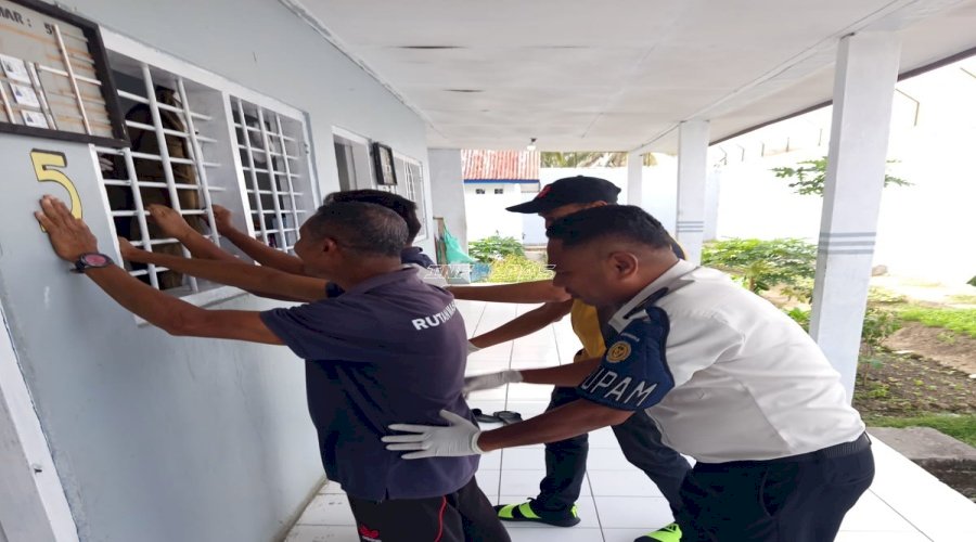 Rutan Masohi Cegah Gangguan Kamtib dan Halinar lewat Razia Insidentil