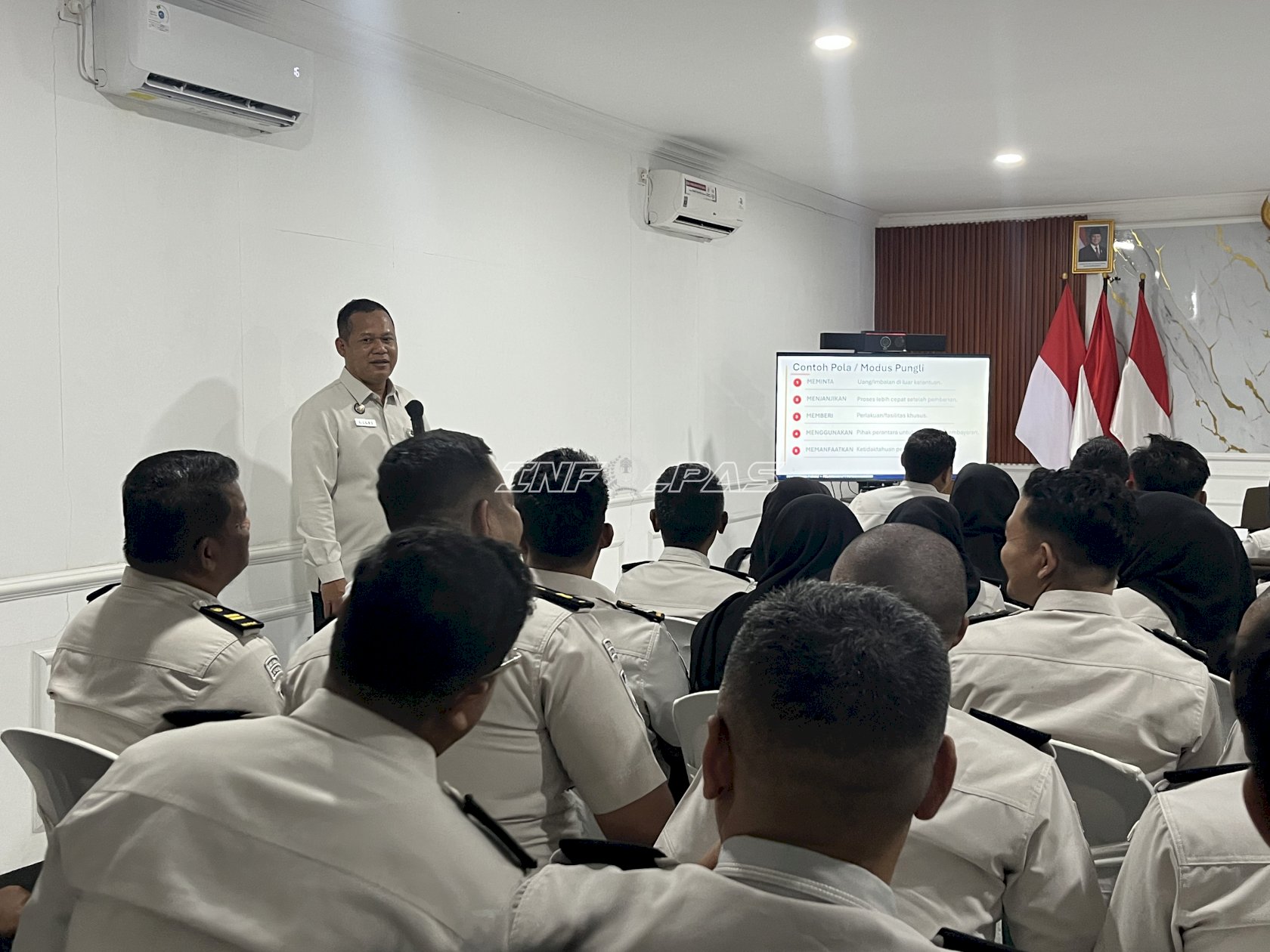 Integritas dan Keamanan Jadi Fondasi Pelaksanaan Tugas, Lapas Brebes Terima Arahan Kakanwil