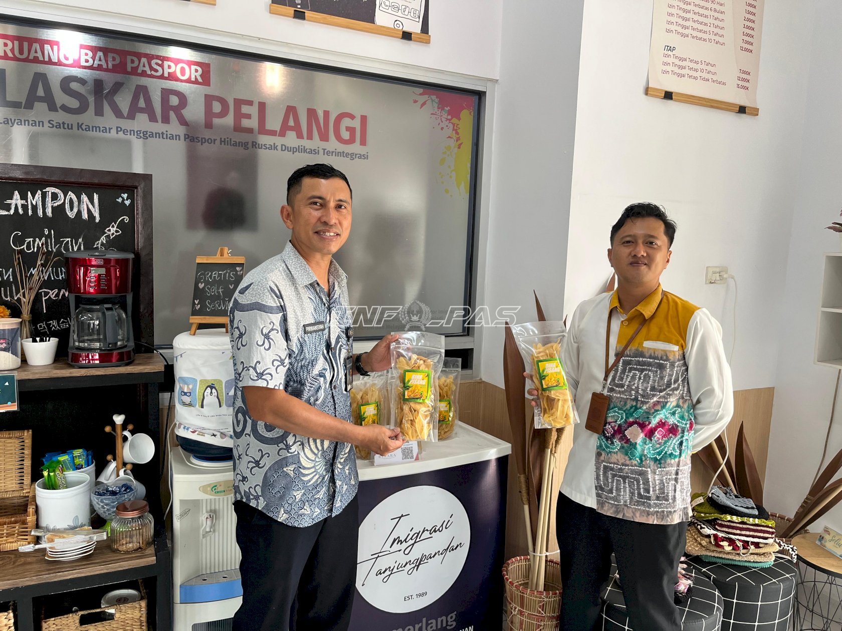 Keripik Bina Pisang Lapas Tanjungpandan Hadir di Kanim Tanjungpandan