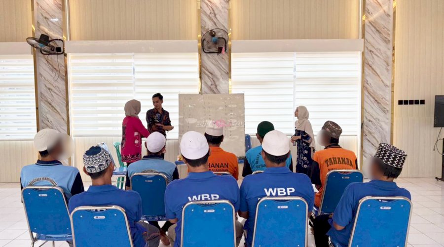 Tindak Lanjut Pendataan Warga Binaan Buta Aksara, Rutan Marabahan Mulai Berikan Pembelajaran Literasi Dasar