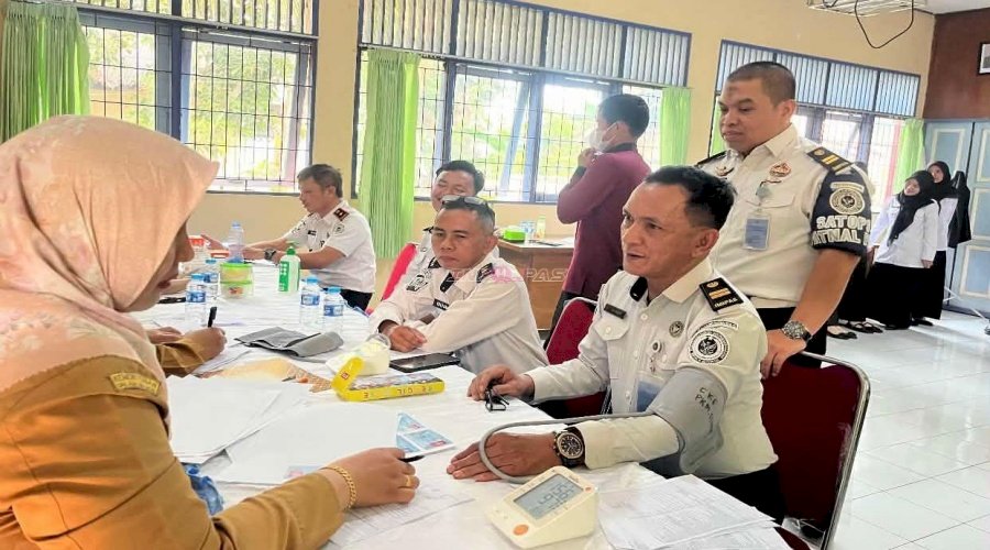 Cegah TBC dan Gangguan Kesehatan lainnya, Bapas Amuntai Gelar CKG bersama Puskesmas Sungai Malang