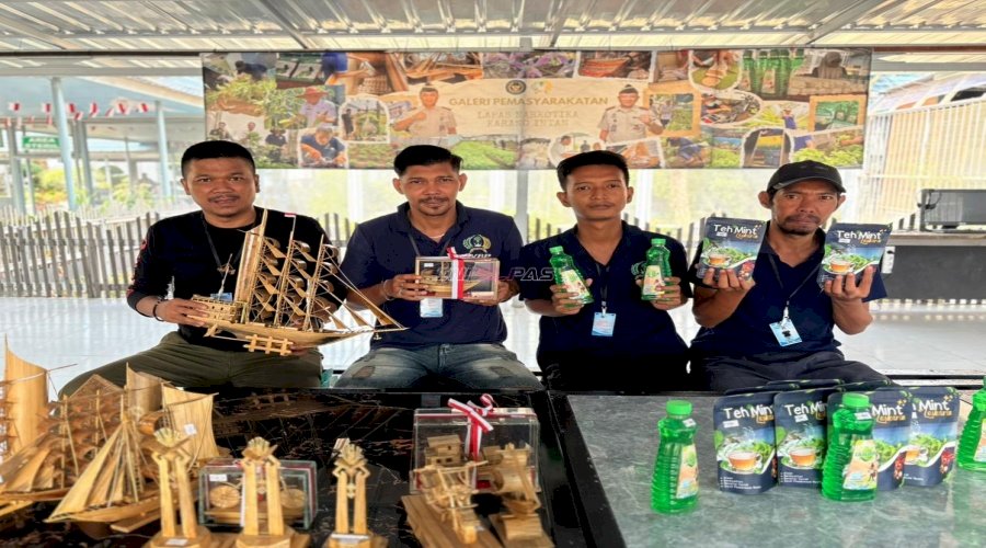 Teh Mint hingga Miniatur Bambu, Lapas Narkotika Karang Intan Pasarkan Karya Warga Binaan