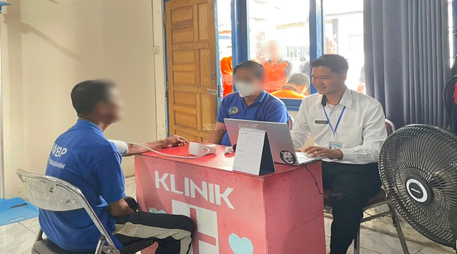 Tak Hanya Membina, Rutan Marabahan Jaga Kesehatan Warga Binaan melalui Layanan Medis Rutin