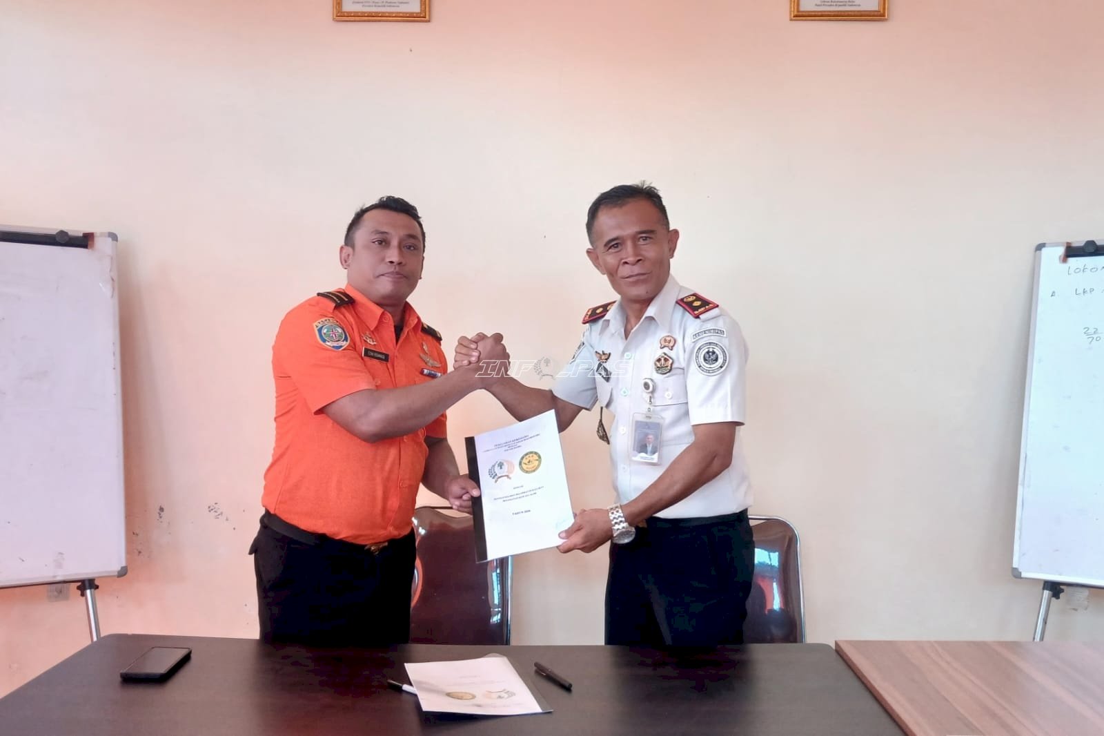 Lapas Bandanaira Jalin Kerja Sama Penanggulangan Bencana dengan Pos SAR Banda