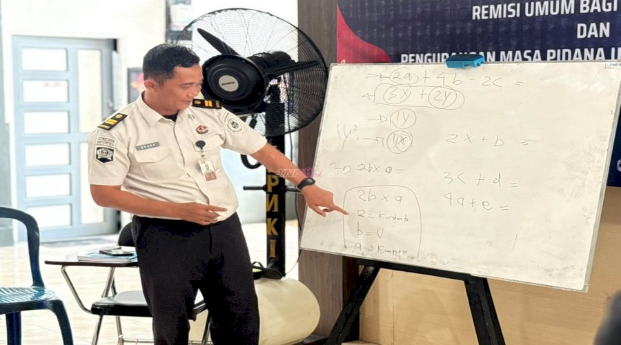 Pelajari Matematika, Warga Binaan Paket B Lapas Narkotika Karang Pahami Dasar Aljabar