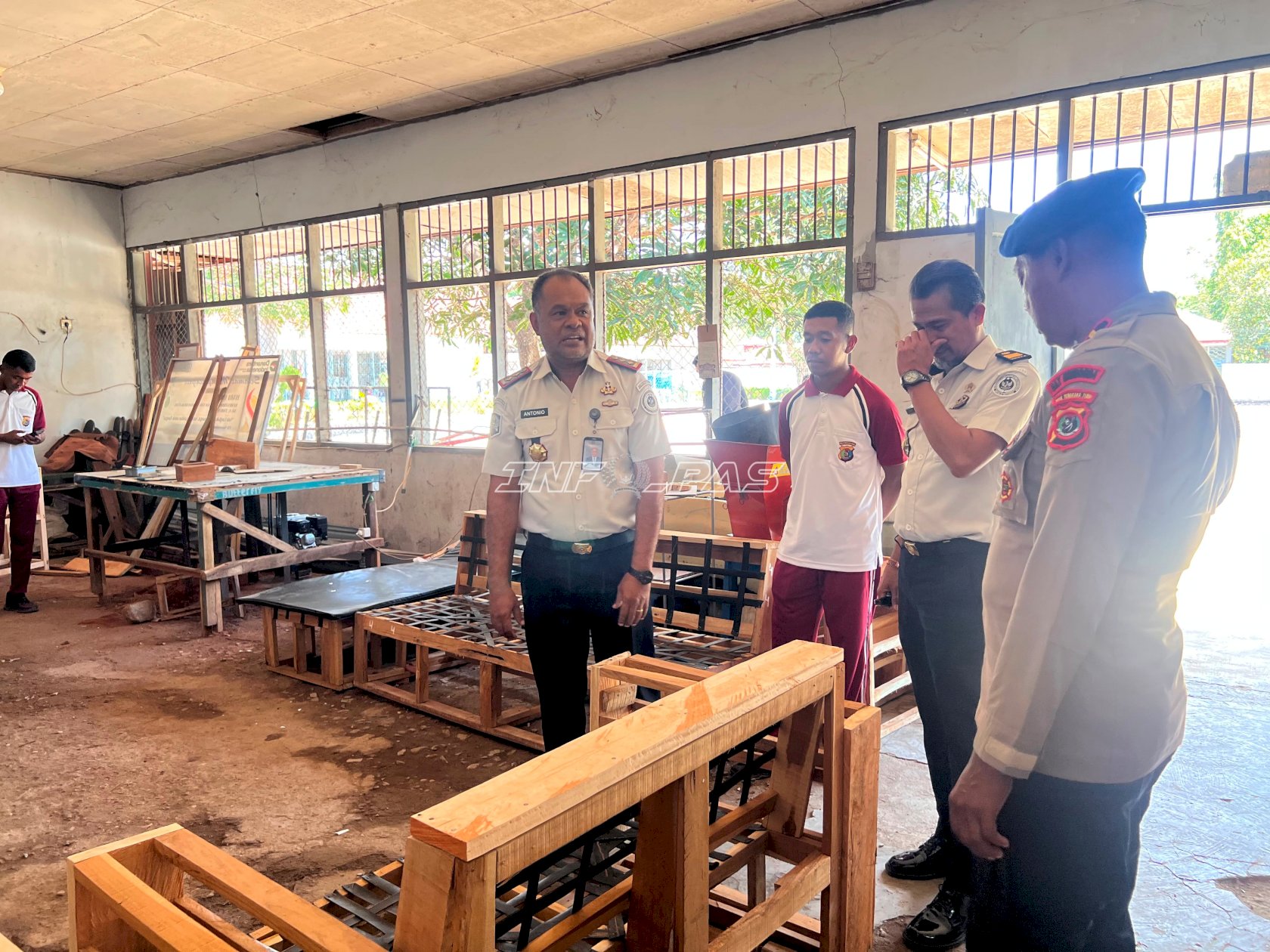 Perkuat Sinergi, Kalapas Atambua Sambut Silaturahmi Danki Brimob Pelopor A Belu