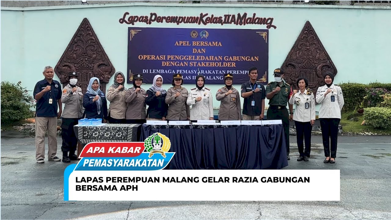 Lapas Perempuan Malang Gelar Razia Gabungan Bersama APH