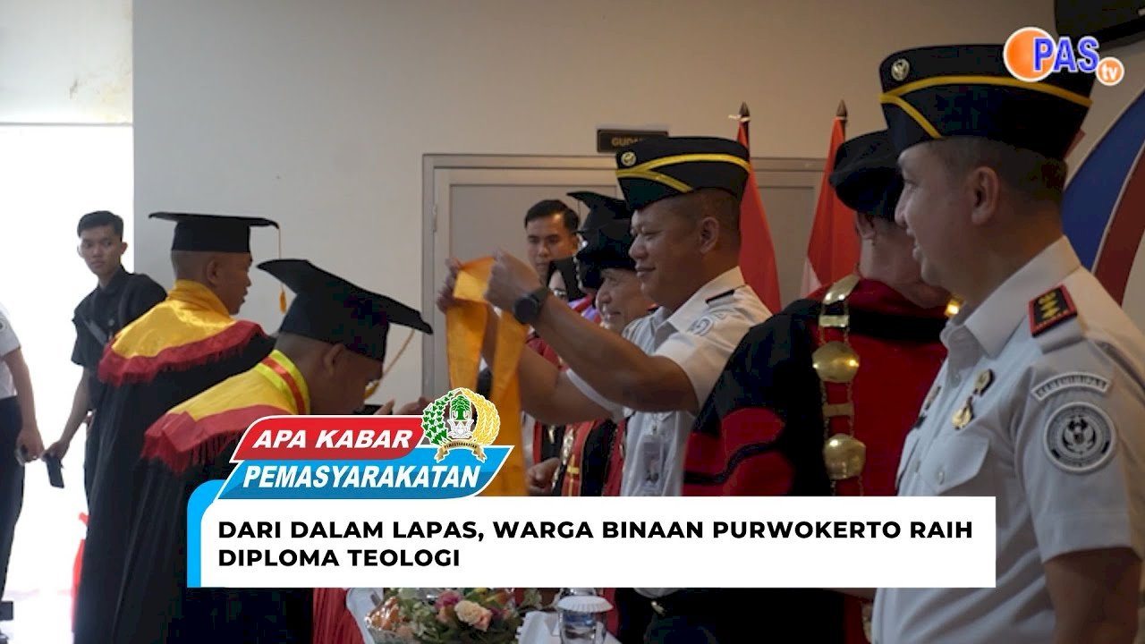 Dari dalam Lapas, Warga Binaan Purwokerto Raih Diploma Teologi