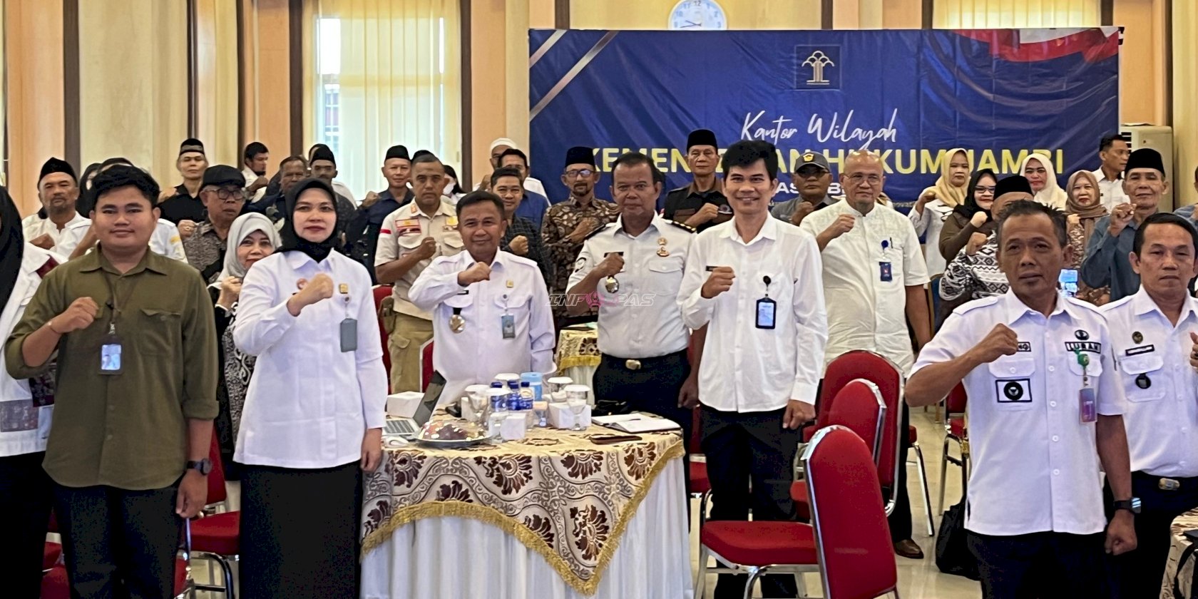Kanwil Ditjenpas Jambi Dukung Penguatan Strategi Kebijakan Hukum bersama Kanwil Kementerian Hukum Jambi