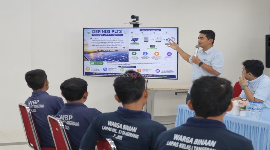 Bekali Warga Binaan Hadapi Dunia Kerja, Lapas Kelas I Tangerang Gandeng PLN Berikan Pelatihan PLTS dan K3