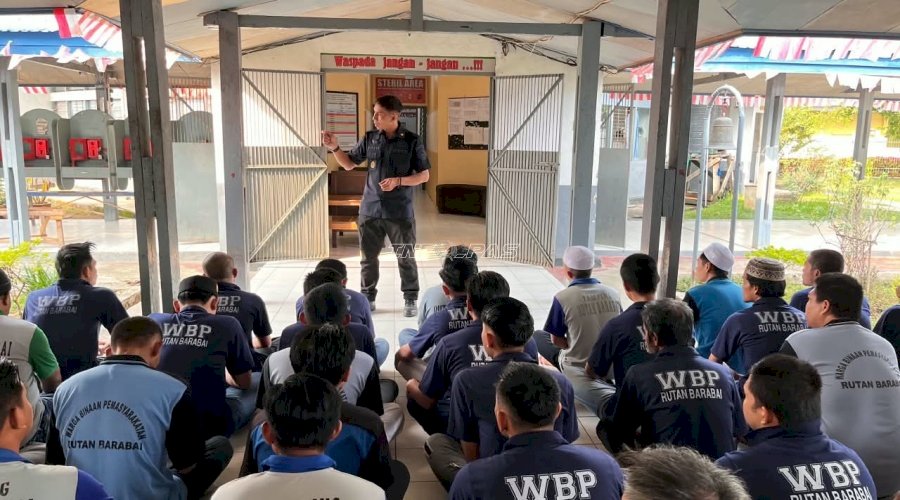 Rutan Barabai Perkuat Komitmen Bersama Warga Binaan Wujudkan Zero Halinar