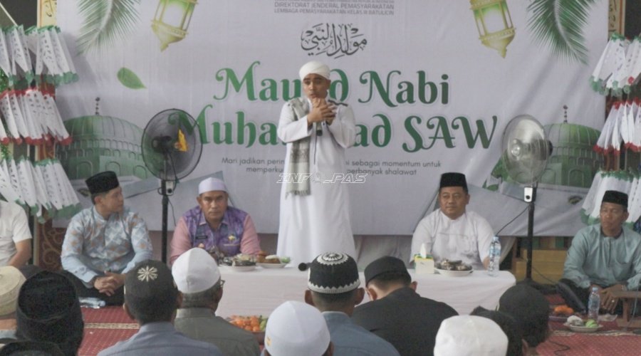 Perbanyak Selawat, Warga Binaan Lapas Batulicin Upgrade Iman lewat Peringatan Maulid Nabi