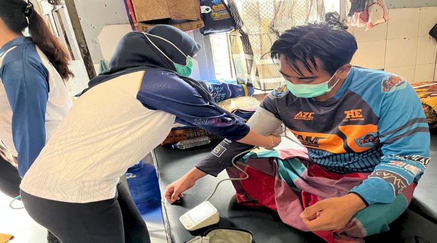 Jemput Bola, Tim Klinik Rutan Rantau Periksa Kesehatan Warga Binaan ke Blok Hunian