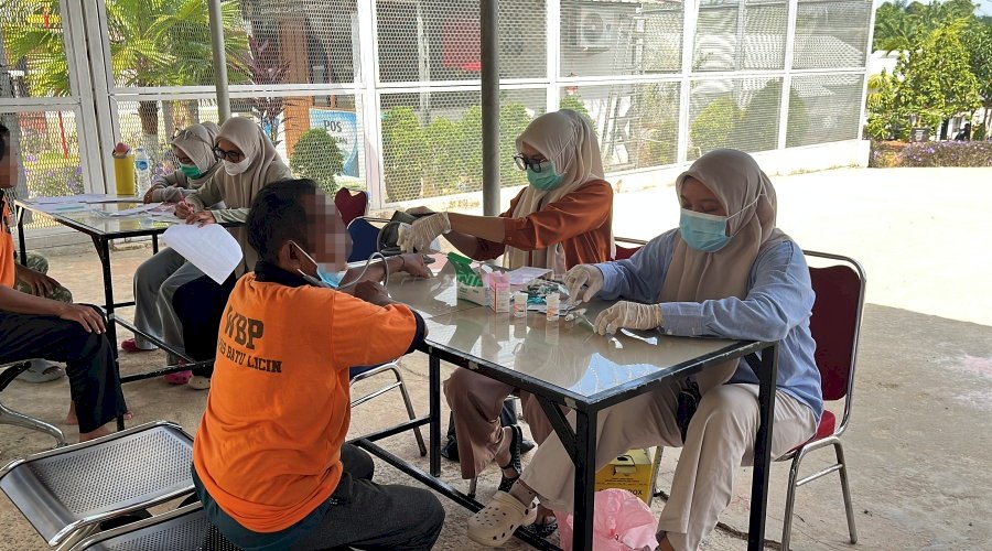 Masuki Pekan Keenam, Lapas Batulicin dan Puskesmas Pulau Tanjung Kembali Gelar Tracing TBC
