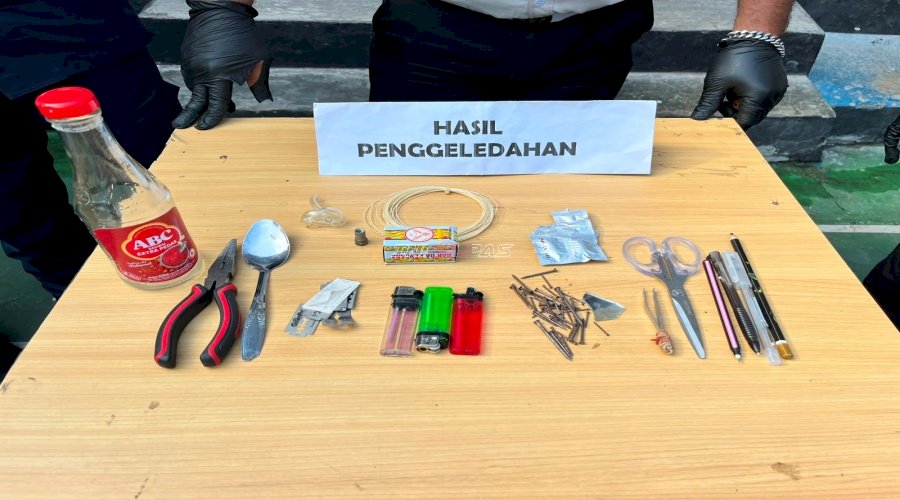 Celah Halinar, Lapas Bandanaira Kembali Razia Blok Hunian Warga Binaan