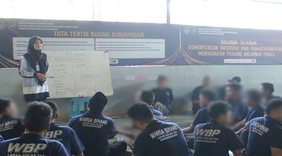 Dari Kata Baku hingga Budaya Banjar, Warga Binaan Lapas Banjarmasin Ditempa lewat Pendidikan