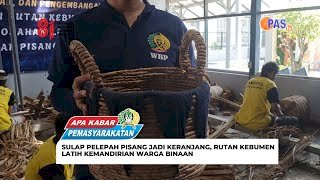 Sulap Pelepah Pisang Jadi Keranjang, Rutan Kebumen Latih Kemandirian Warga Binaan