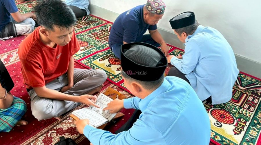 Tingkatkan Pembinaan Keagamaan, Rutan Majene Kembali Gelar Kelas Iqra bersama Kemenag Kab. Majene